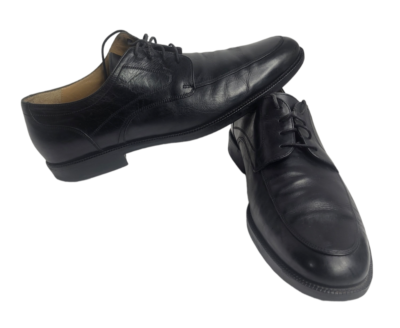 Johnston & Murphy | Black Sheepskin Lace-up Dress Shoes Sz  display picture 2