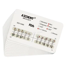 AZDENT Dental Orthodontic Brackets Brace Standard Mini MBT Edgewise Roth 022/018