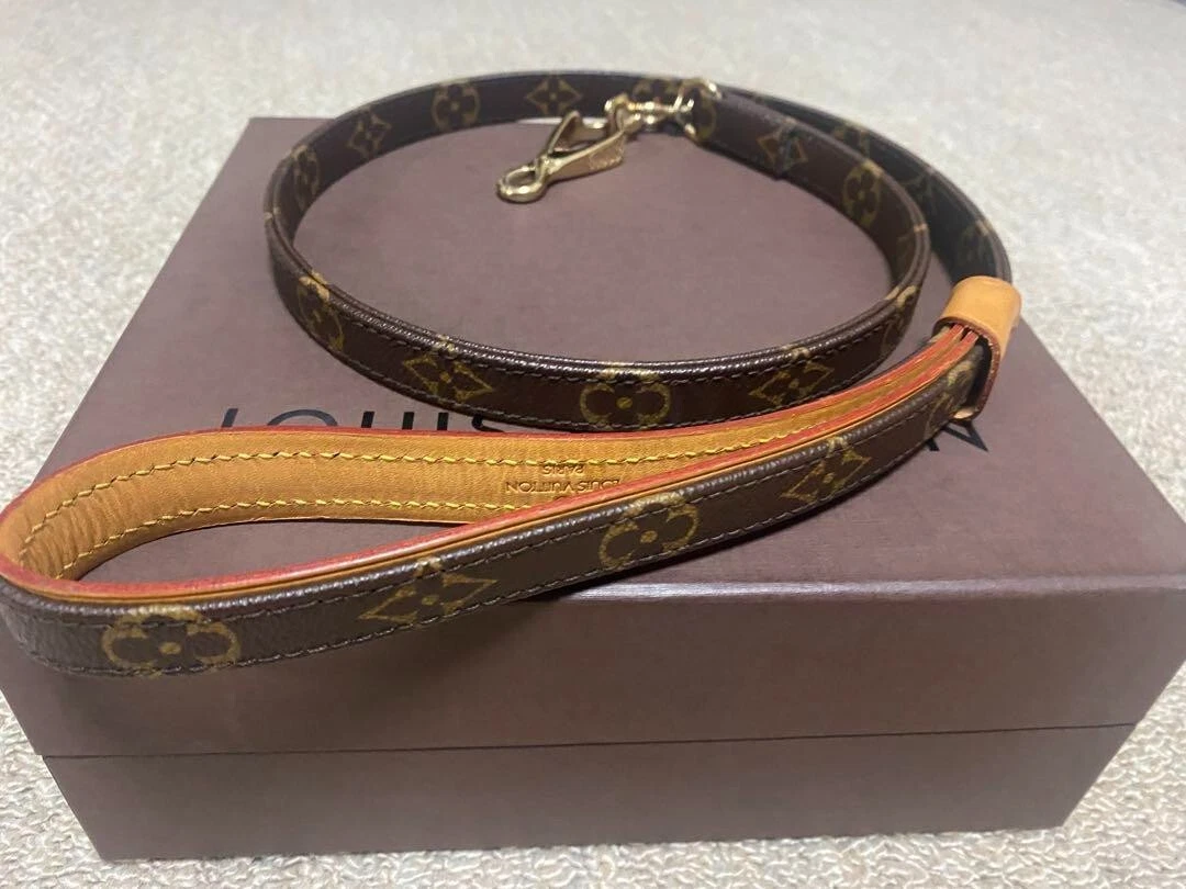 LOUIS VUITTON Monogram Les Baxter GM Dog Leash for Large Dog No Box TH0035  Mint