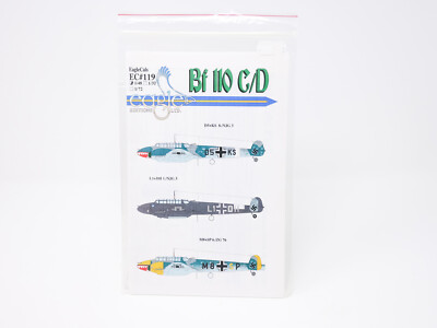 1/48 Eagle Editions EagleCals Decals Bf 110 C/D - NJG 3 & ZG 76 - NOS - EC48-119