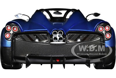 PAGANI HUAYRA ROADSTER BLUE TRICOLORE CARBON FIBER 1/18 MODEL CAR