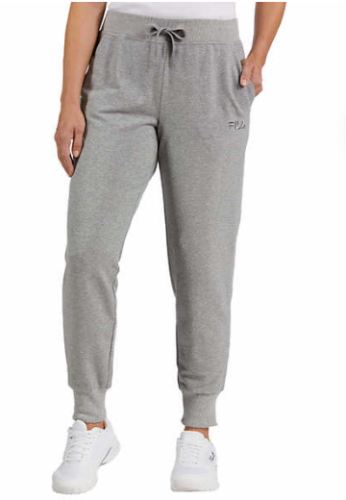 Leggings Pre posseduti Fila Donna French Terry Jogger Grigi Abbigliamento Attivo Taglia L $60 9C175