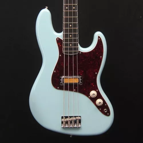 Fender Gold Foil Jazz Bass, Ebony Fingerboard, Sonic Blue. Blem