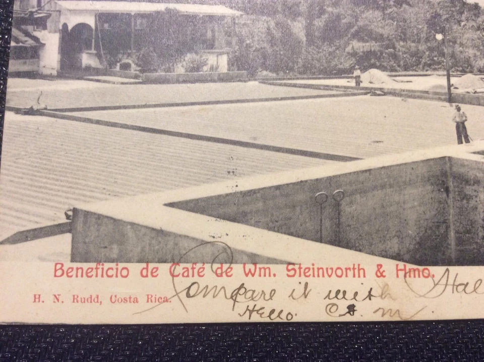 Postal vintage de Costa Rica con sello de cuatro centimos difícil de encontrar Foto 2 de 4