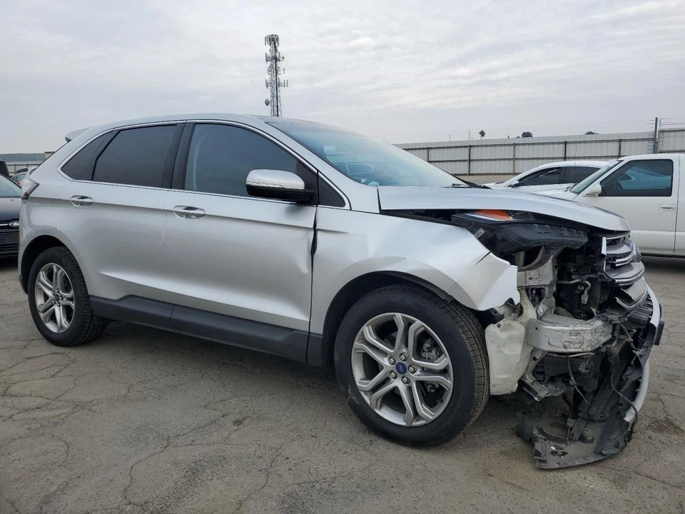 Used Left Quarter Glass fits: 2018 Ford Edge privacy tint chrome moulding Left G - Image 4 of 4