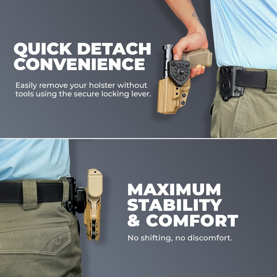 OWB Quick Detach Belt Loop Holster Fits Springfield Armory XD Mod.3 4 ...