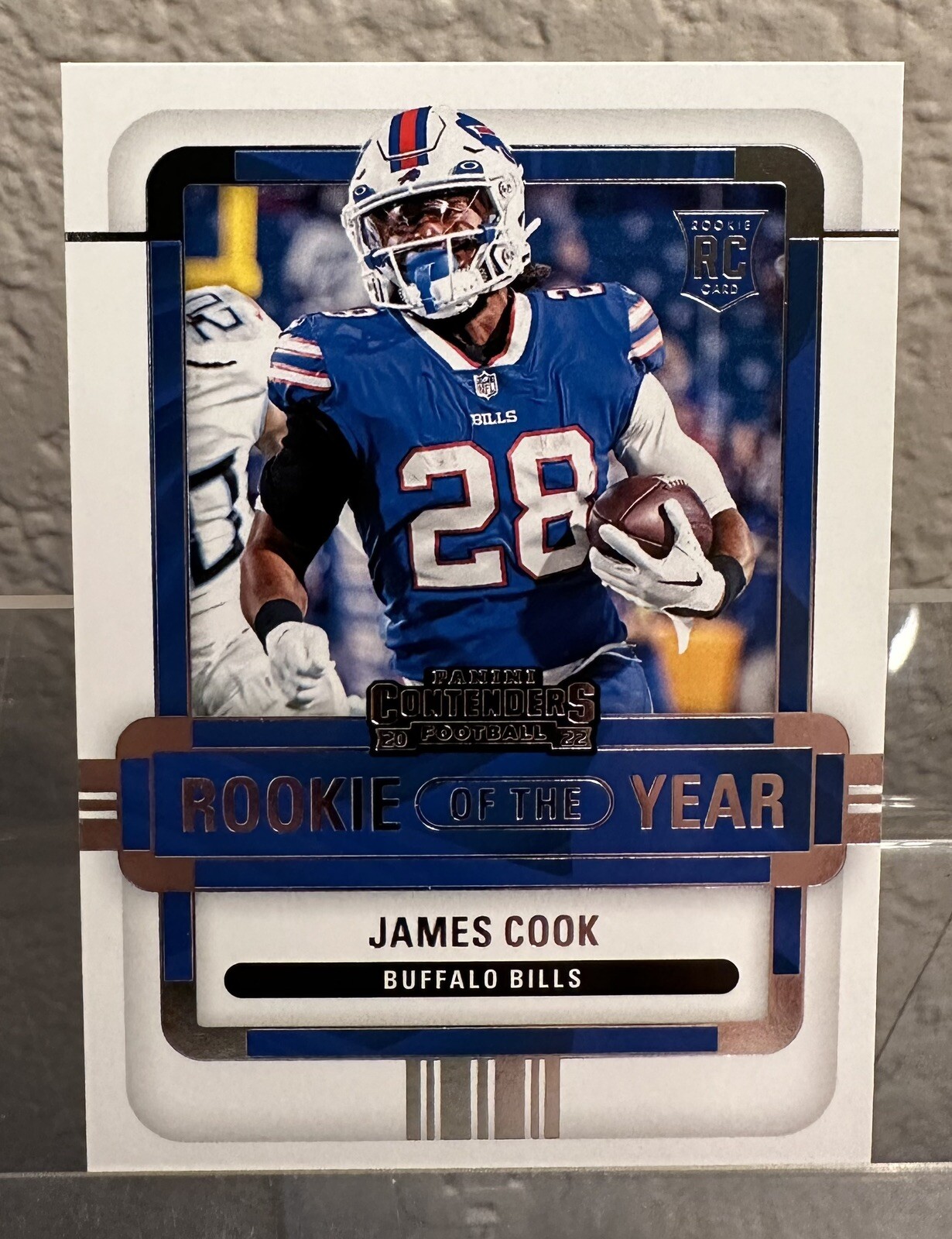 2022 Panini Contenders - Rookie of the Year Contenders #ROY-JCO James Cook (RC)