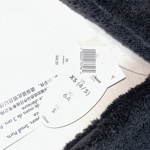 *Disney Parks Minnie Mouse Black Fleece Hooded Jacket XS/SMALL New - Picture 5 of 11