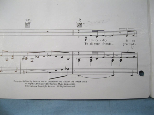 Christina Aguilera schöne Noten Copyright 2002 Linda Perry Stimme (O) - Bild 4 von 5