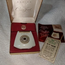 Lady Schick Crown Jewel Electric Shaver Rhinestone Model 100 Vintage 