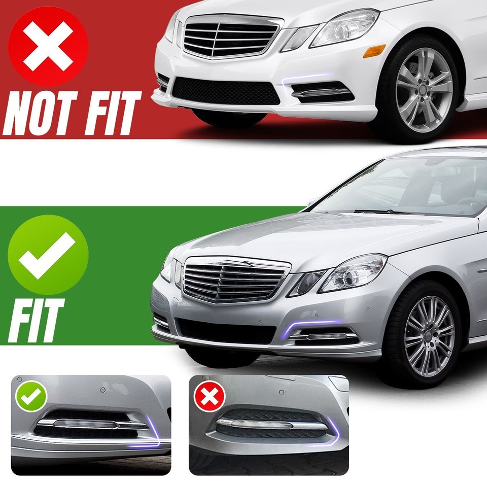 Rückspiegelkappen Für Mercedes E-Klasse W212 - Schwarze Spiegelabdeckungen 2010-2015