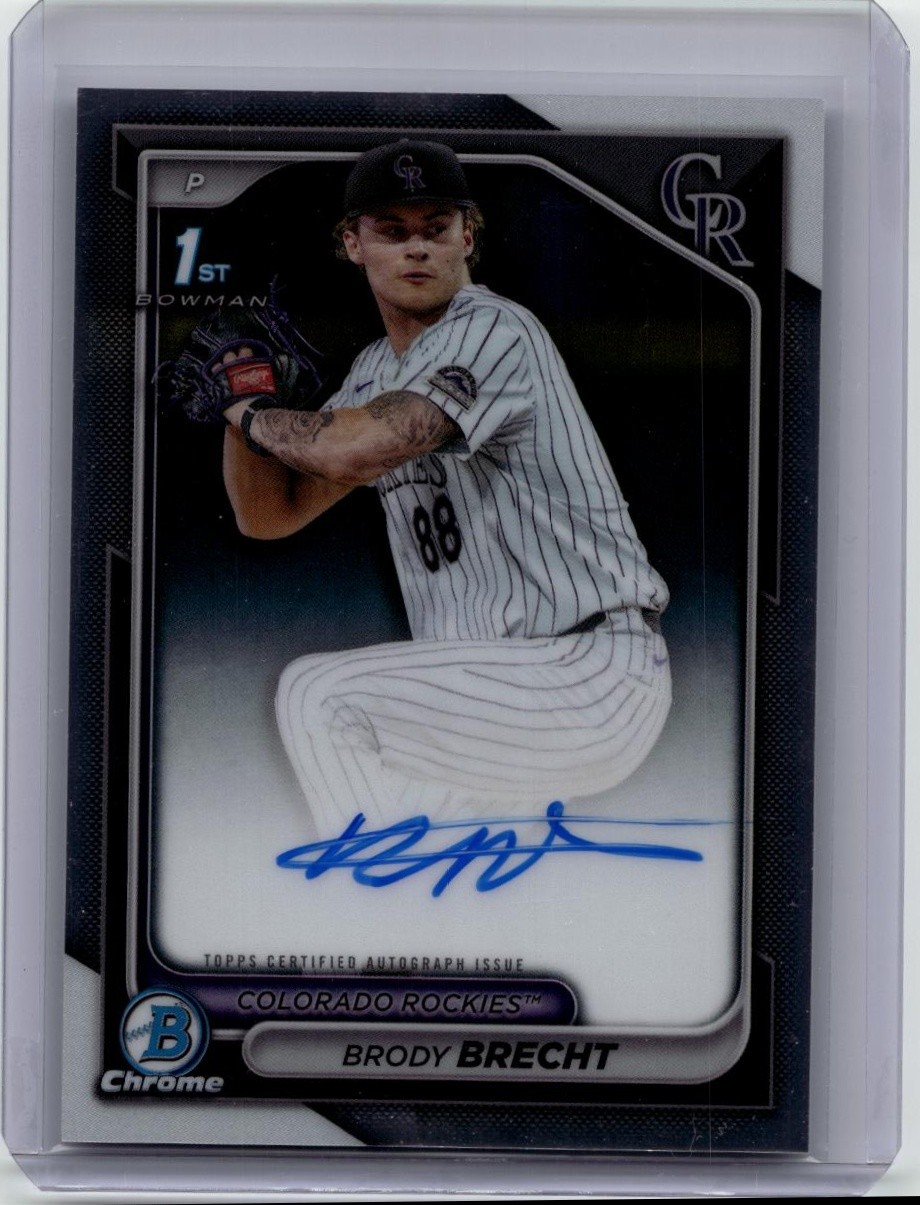 2024 Bowman Draft #CPA-BBR Brody Brecht Chrome Prospect Autographs