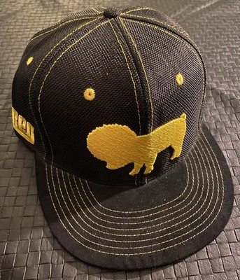 Rare!! Grassroots California 420 Limited Edition Black Yellow Snap Back Hat L/XL