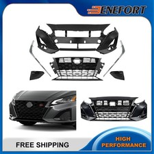 Front Bumper Kit With Fog Covers Chrome Trims For 2023 2024 Nissan Altima SR