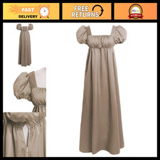 Luxurious Satin Victorian Party Gown for Women - Rhinestone Regency Dress