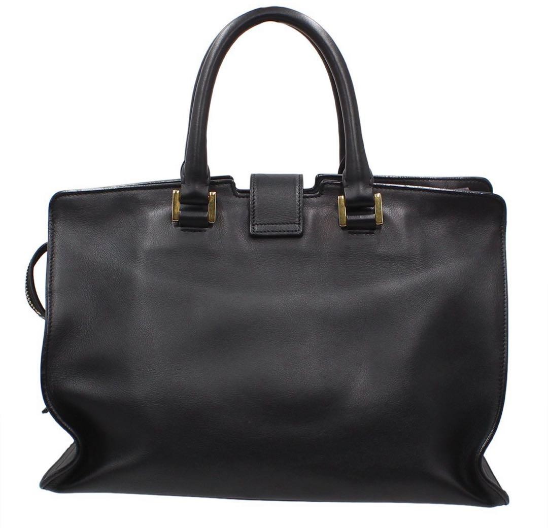 Borsa a tracolla Saint Laurent borsetta bambino cabas pelle nera con tracolla