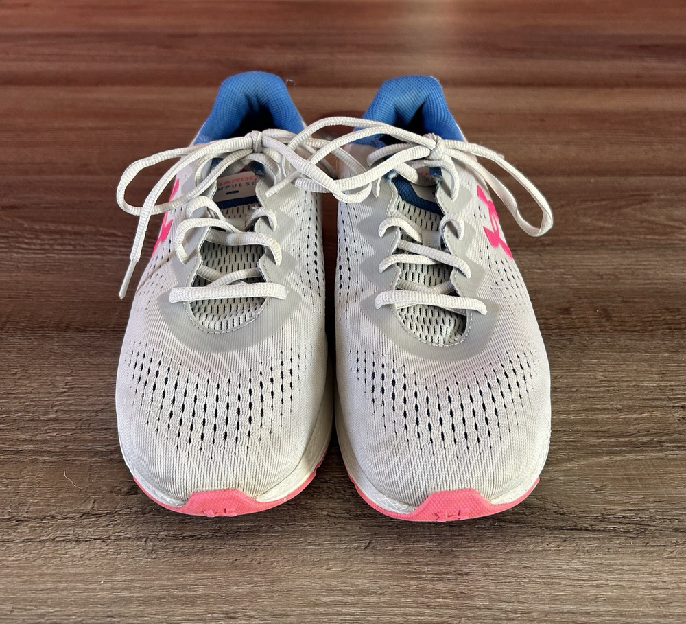 Under Armour Charged Impulse Gray Athletic Shoes Size 10 Women's Pre-owned