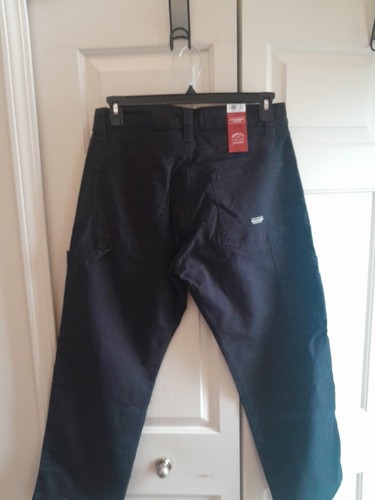 Jeans uomo Levi Strauss firmato nero denim carpentiere taglia 32x30 nuovo - Foto 6 di 6