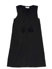 Michael Kors Black Dress With Tassels Women's XS Sleeveless Minimalist