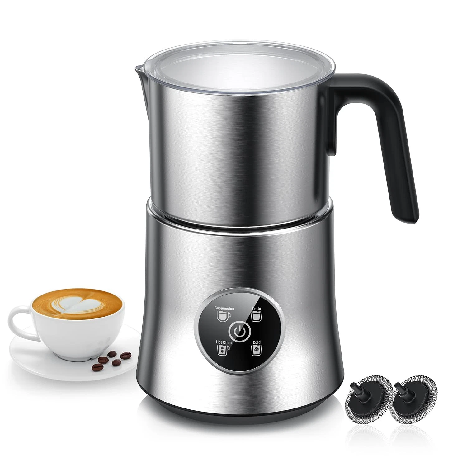 Milk Frother and Steamer, Detachable Electric Frother, 30.44Oz./900ML Capacity