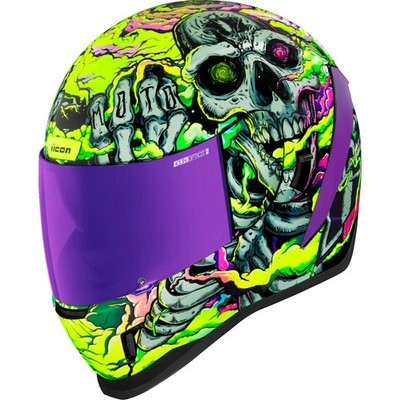 Icon 0101-16027 Airform Hippie Dippy Helmet Lg Purple