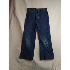 Vintage Walt Disney Productions Mickey Mouse Pluto Kids Denim Jeans Size 6 Blue