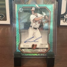 2026 Bowman Mega Box- Ike Irish - Prospect Mega Auto - Aqua Mojo /125 BMA-II