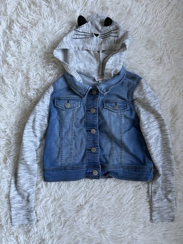 CAT & JACK Girl’s Long Sleeve Jeans Jacket Size 6/6x - Picture 2 of 7