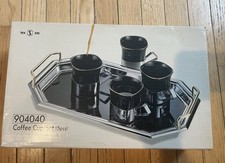 Twin Bird Industrial Made In Japan Vintage Coffee Espresso Tea Cups Set NIB