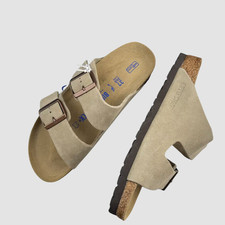 Birkenstock Arizona Women's Soft Footbed Sandals US 6-12 Suede-Taupe Summer
