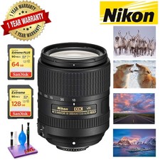 NIKON 18-300MM F/3.5-6.3G ED AF-S DX VR Lens with 1 Year Warranty Sandisk 64GB