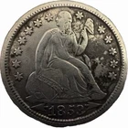 1852 Seated Liberty Dime (90% silver), minted in Philadelphia Mint
