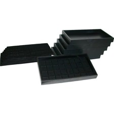 192 Slot Jewelry Display Insert 4 Black Trays