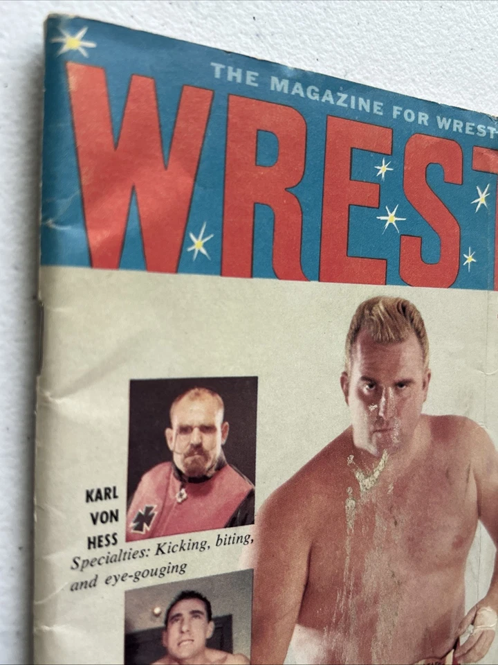 Vintage 1st Issue of Wrestling Revue Magazine (Fall 1959) w/Graham Bros. **READ! - Image 3 of 4