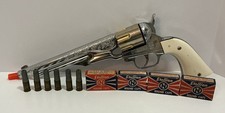 VINTAGE HUBLEY COLT 45 CAP GUN W/ 6 ORIGINAL BULLETS & 4 BOXES OF STALLION CAPS