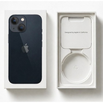 Original Apple iPhone 13 Mini Verpackung Leerbox Box Karton Midnight 128GB