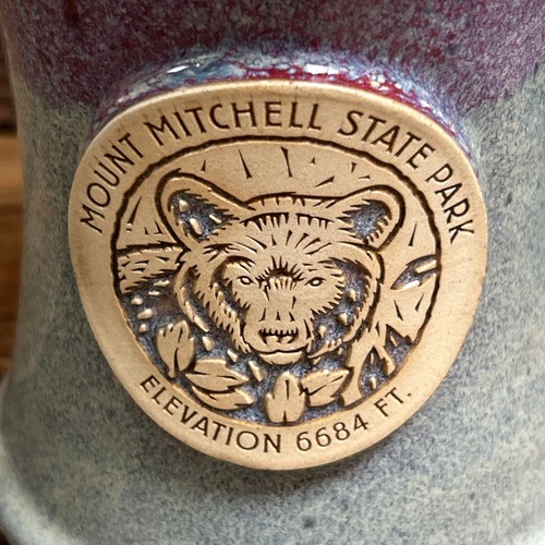 Mount Mitchell State Park Sunset Hill Stoneware Ceramic Coffee Mug Handcrafted - Picture 2 of 9