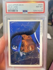 1993 Upper Deck Collector's Choice Felix Jose #835 Royals Baseball PSA NM-MT 8
