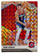 2020-21 Panini Mosaic Deni Avdija Reactive Orange Prizm Rookie RC #217 Wizards