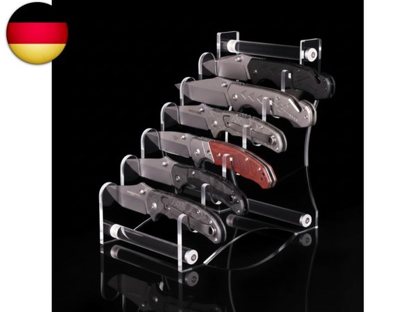 Acryl Messer PräSentationsstäNder – 6-Stufiger Transparenter StäNder FüR Tasch-image