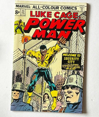 POWER MAN - Comic Book #23. Marvel Comics February 1975. No.23. UK. VF 8.0