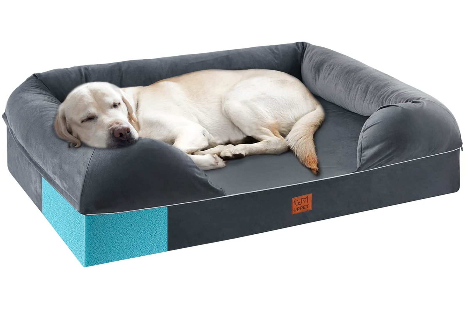 Orthopedic XL Washable Dog Bed for Large Breeds with Memory Foam Support