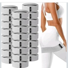 24 Pcs Fabric Resistance Bands for Working Out Strength Exercise Bands