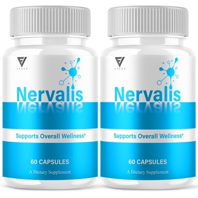 (2 Pack) Nervalis Premium Nerve Support Capsules, Nervalis Pills (120 Capsules)