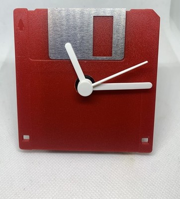   Floppy Disc Clock / Uhr / Commodore / Amiga / DOS / C64 / Atari / Retro  