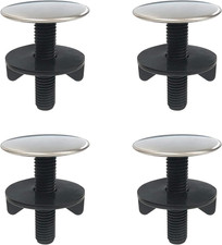 4 Pack Kitchen Faucet Hole Cover Sink Tap Hole Plate Stopper Cover Brushed Metal