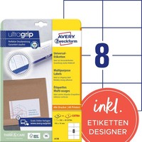Avery Zweckform Universal-Etiketten 105 X 74 Mm Weiß 240 Etiketten