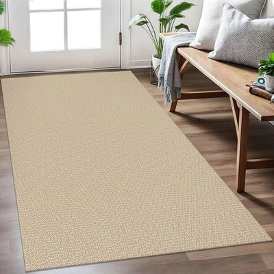 Washable Area Rug 3x5 Ft Non Slip Rugs for Entryway Braided Rubber Backed Thr... - Image 1 of 4