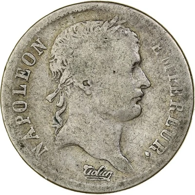 France, 2 Francs, 1811, Limoges, Napoléon Ier tête laurée, Argent, TB, KM:383 - Photo 1/2