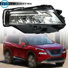 For Nissan Rogue 2021 2022-23 Headlight Passenger Right Side LED Chrome Housing